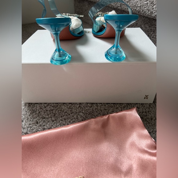 Amina Muaddi Begum Glass Point Toe Slingback Pump - Picture 10 of 12